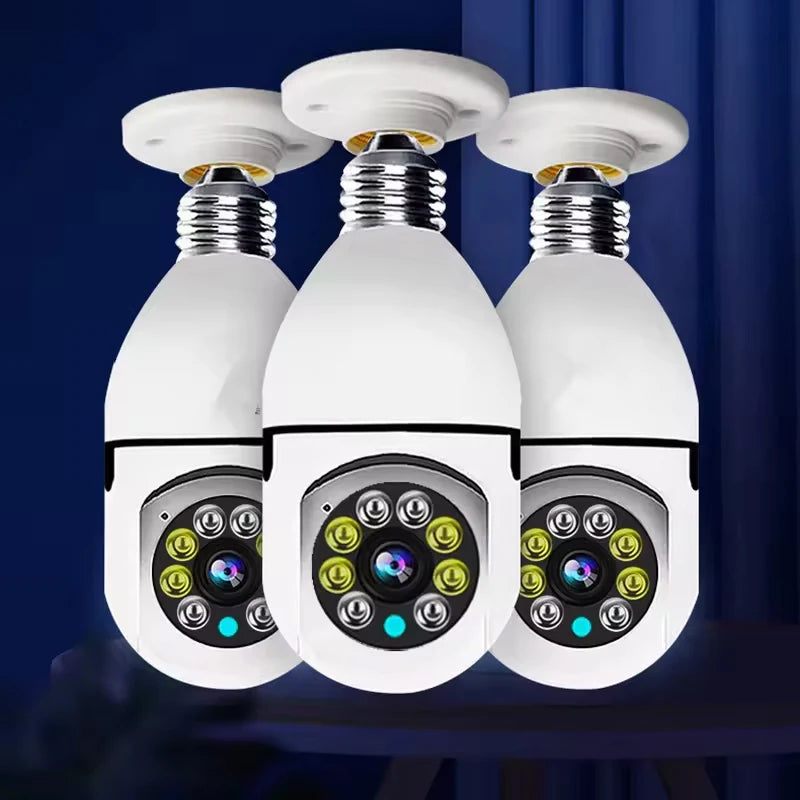 4G WiFi IP Kamera E27 Baby Monitor AI Tracking