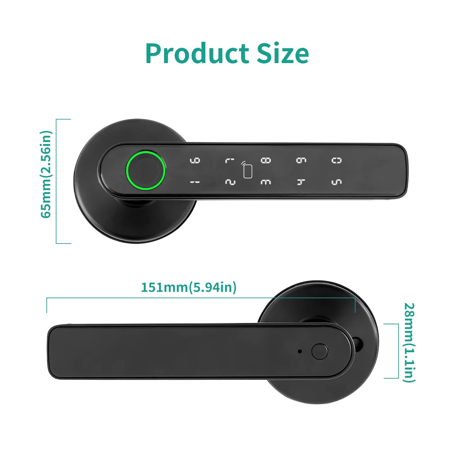 5-in-1 Smart Türschloss mit App, Fingerprint & Code