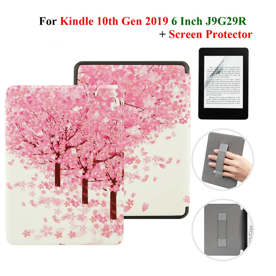 Hülle + Folie für Kindle 10. Gen 6 Zoll