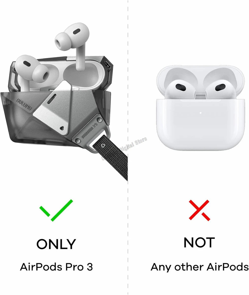 Geometrische AirPods Pro 3 Hülle mit Schloss