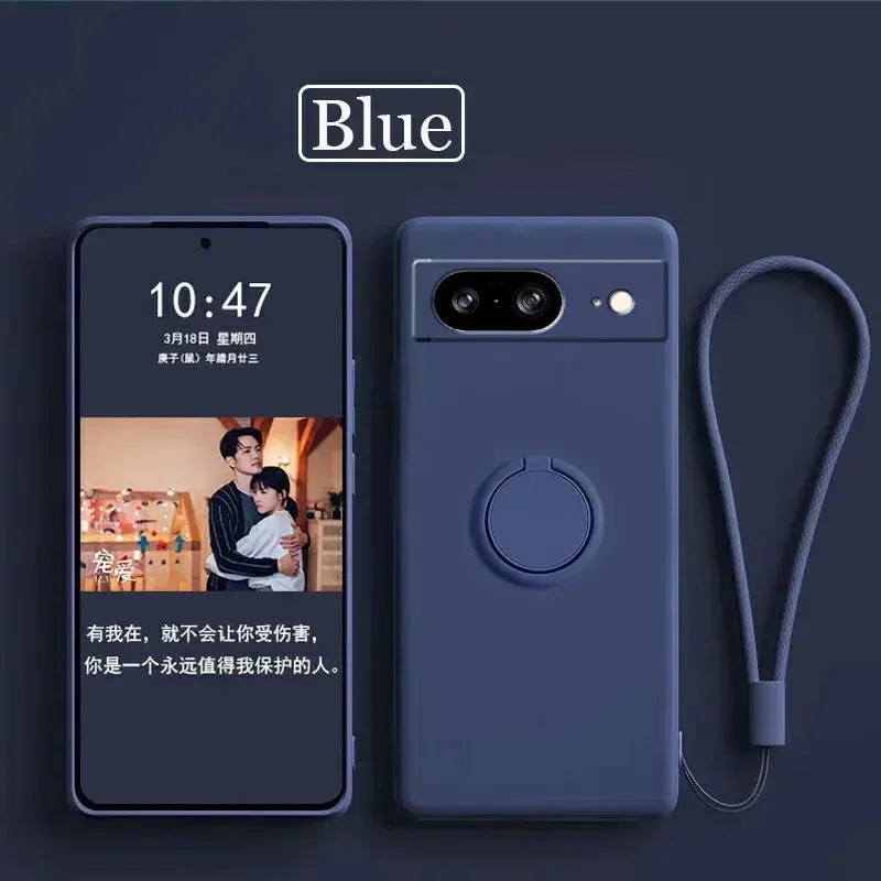 Pixel 8 9 Ringhalter Silikon Hülle