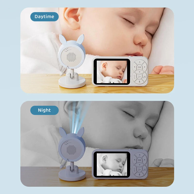 3.5 inch Baby Monitor RGB Night Light Night Vision