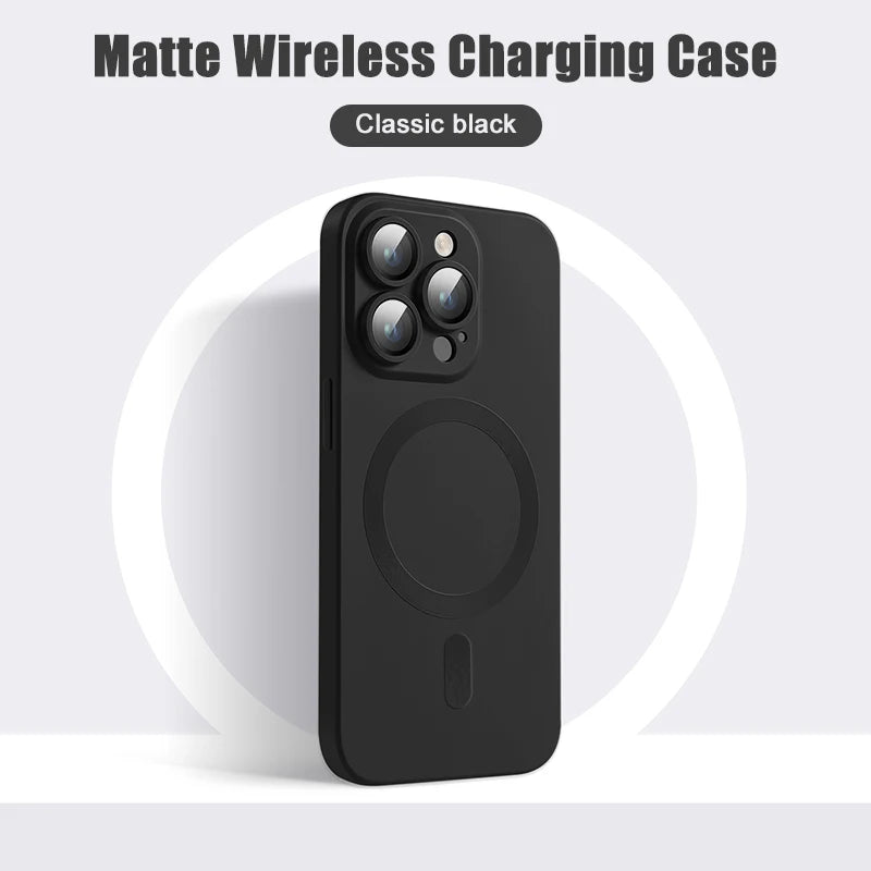 Matte Silikon MagSafe Hülle iPhone Zubehör