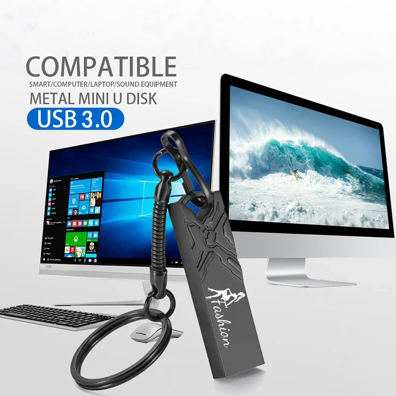 USB 3.0 Flash Drive 16-64 GB Metal