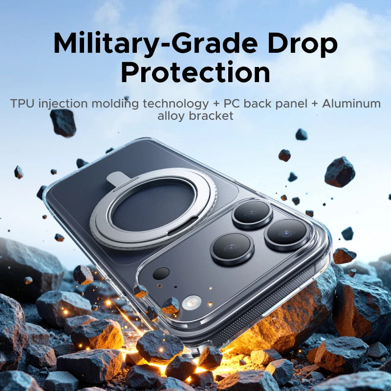 Magnetische 360° Standhülle für iPhone 17 Pro Max