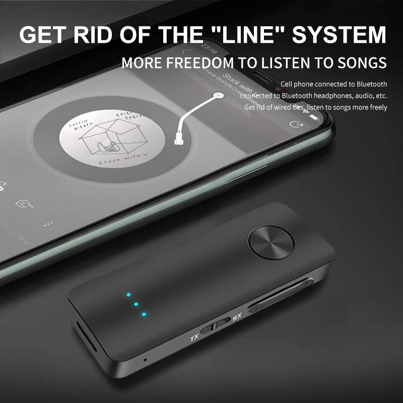 2-in-1 Bluetooth 5.4 Audio Adapter AUX mit Mikro