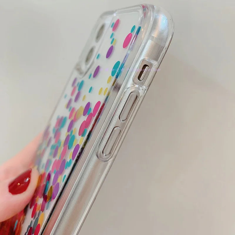 Regenbogen Treibsand Hülle für iPhone 17 Pro Max