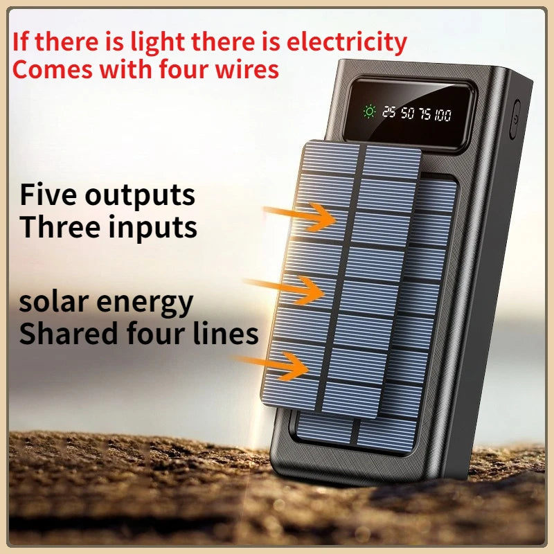 Solar Powerbank 20000mAh mit großer Kapazität