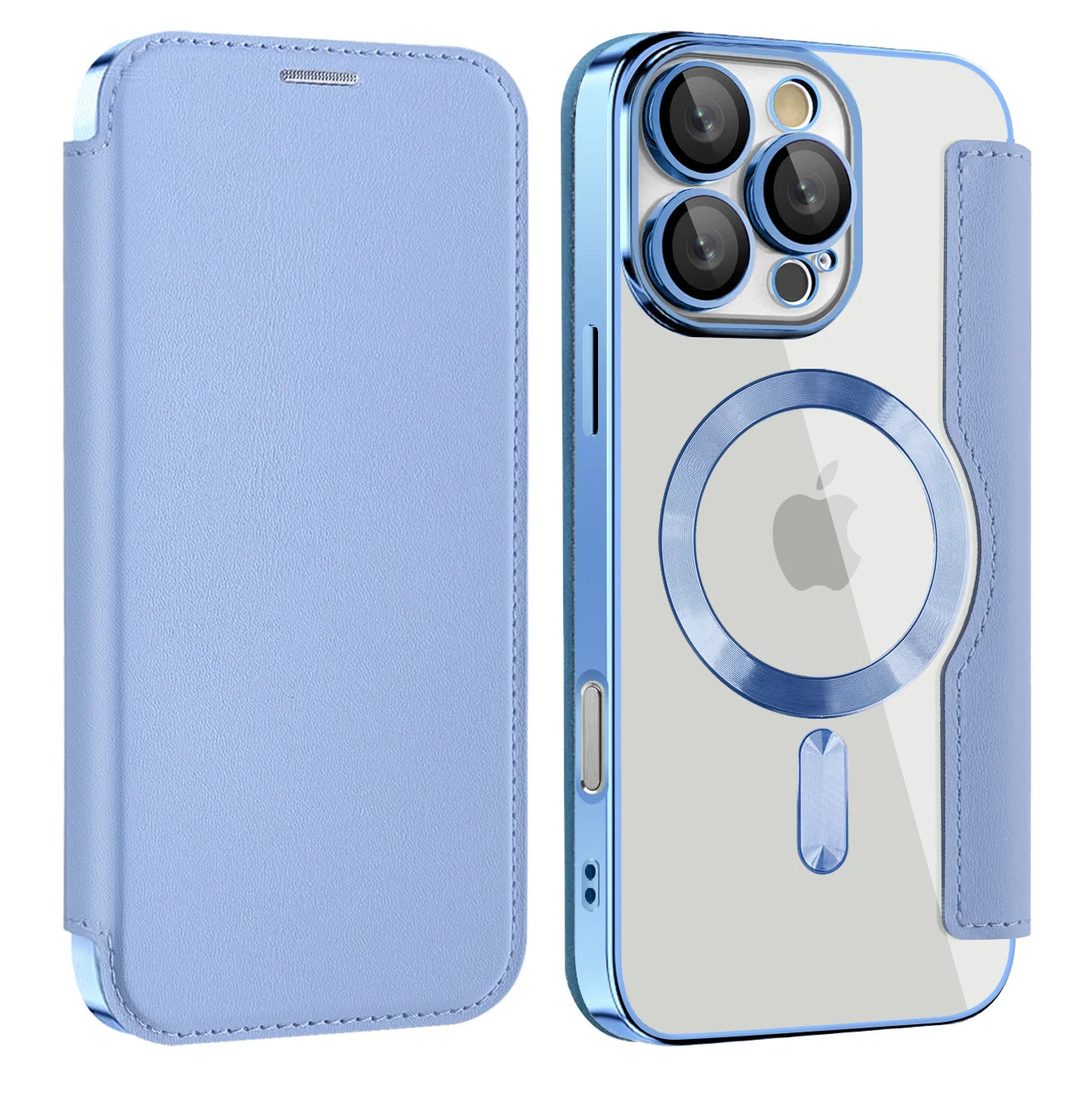 Magnetisches Leder Flip Case für iPhone 17 Pro Max