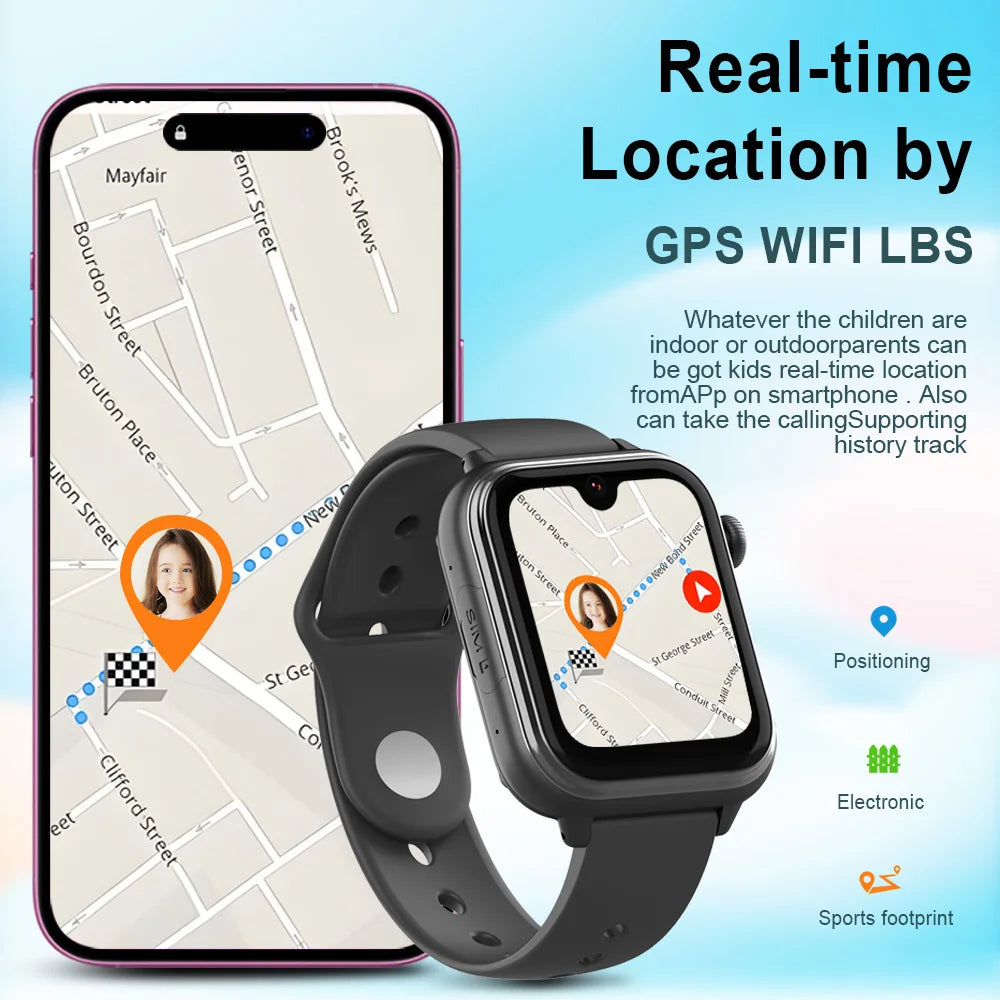 Kids Smartwatch with GPS, Video Call & SOS