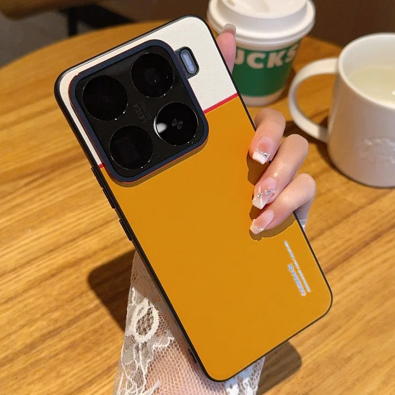 Xiaomi 15 Pro Lederhülle mit Doppel-Pigment & Objektivschutz