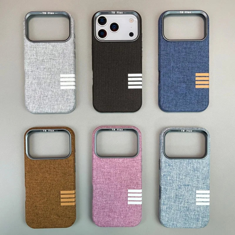 MagSafe Flachs Gewebe Hülle für iPhone 17 Pro Max