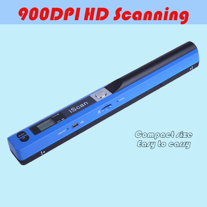 Mobiler A4 Handscanner 900DPI für Fotos & Dokumente