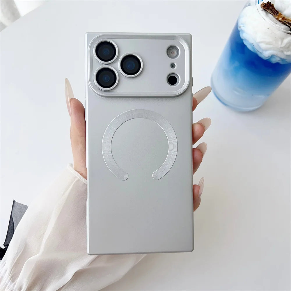 Quadratische MagSafe Hülle Silikon iPhone 17 Pro Max