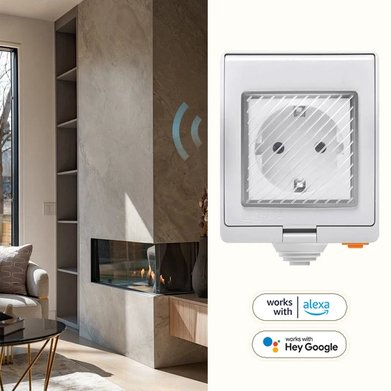 Wasserdichte WLAN Steckdose Outdoor IP55 mit Timer