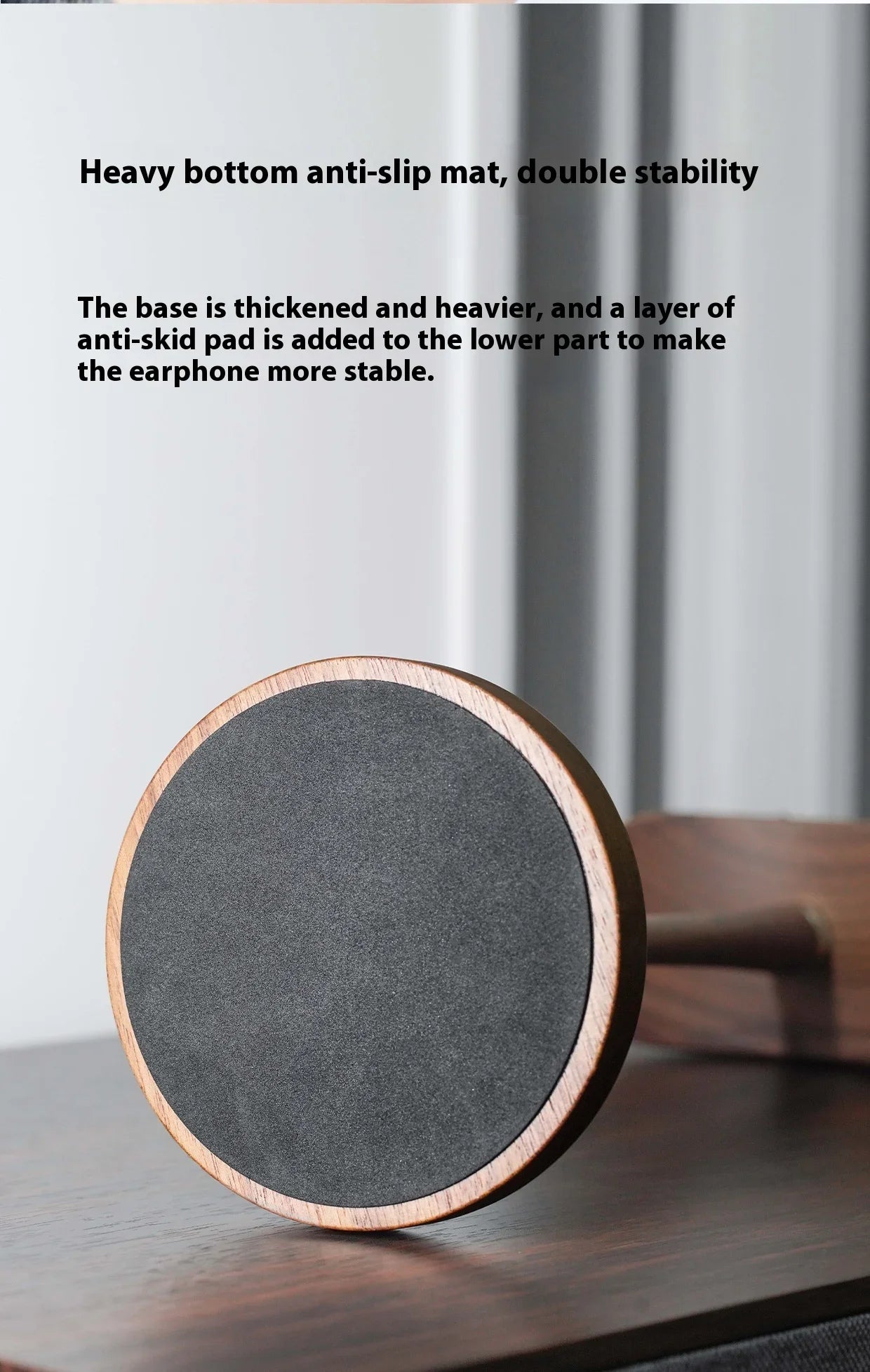 Walnuss Kopfhörerhalter aus Massivholz für Gaming