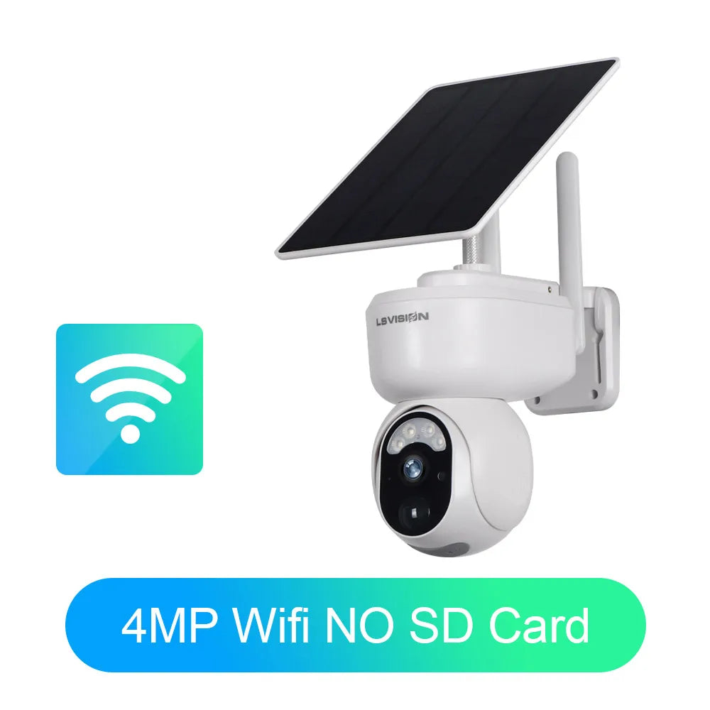 2K 4G Solar Outdoor PTZ WiFi Surveillance Camera
