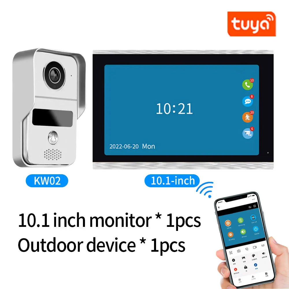 Tuya WLAN Video-Türklingel mit 1080P IP Intercom