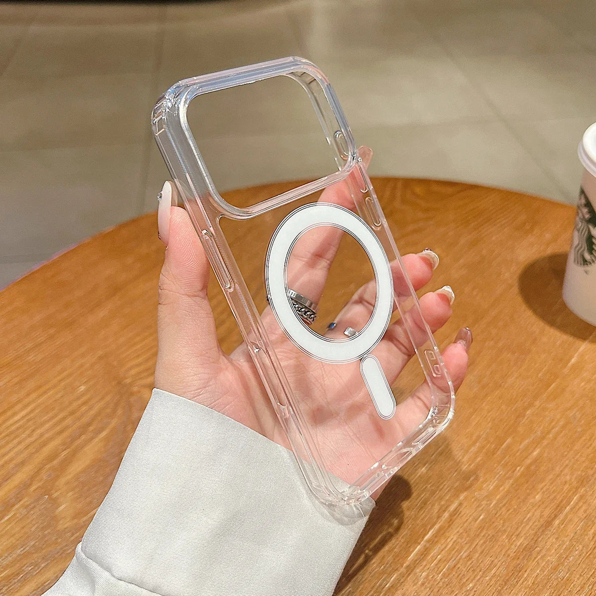 Kristallklare Magnethülle für iPhone 17 Pro Max