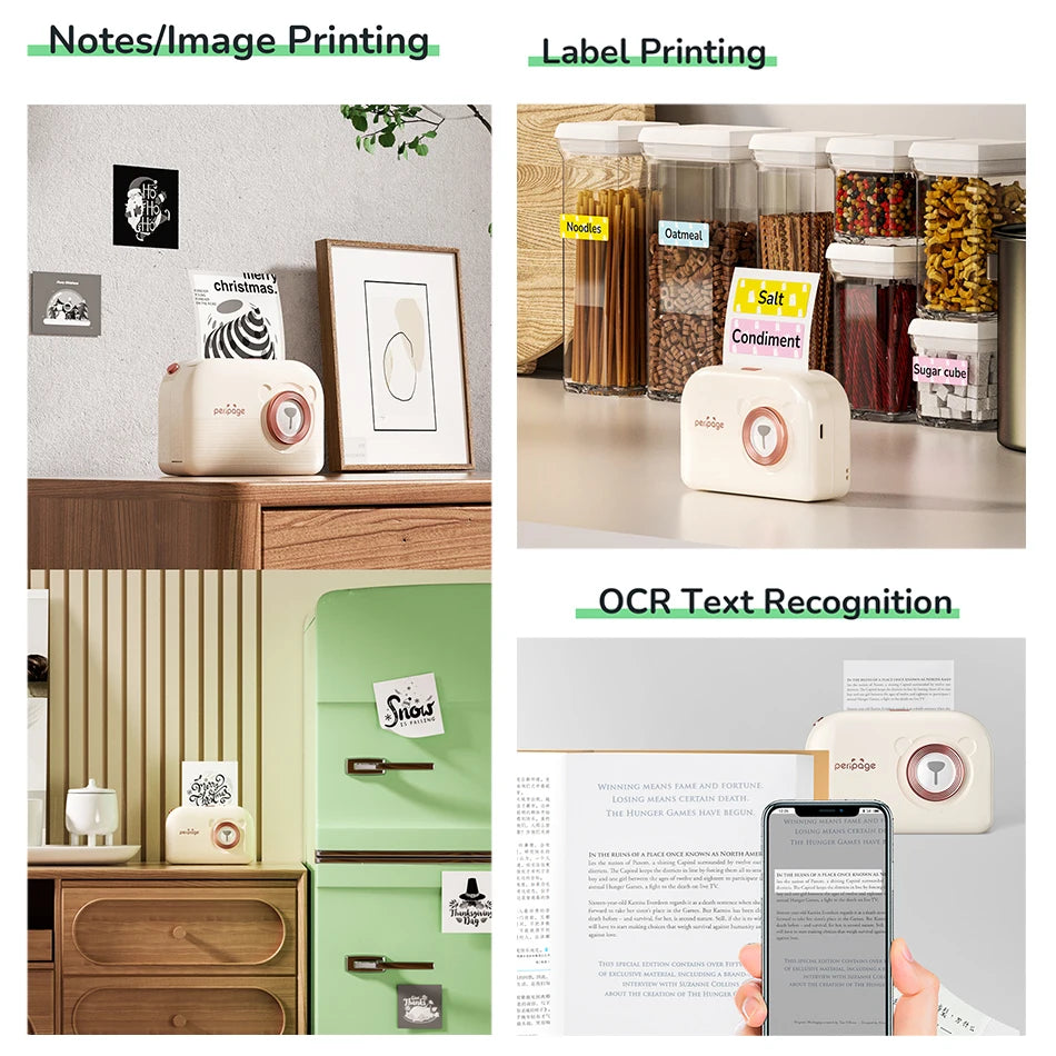 PeriPage A3X Mobiler Thermodrucker für Fotos & Etiketten