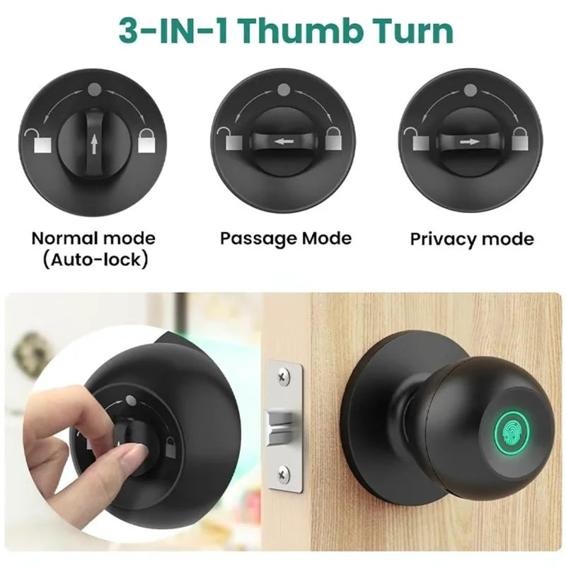 Smartes Türschloss mit Fingerabdruck & Tuya App