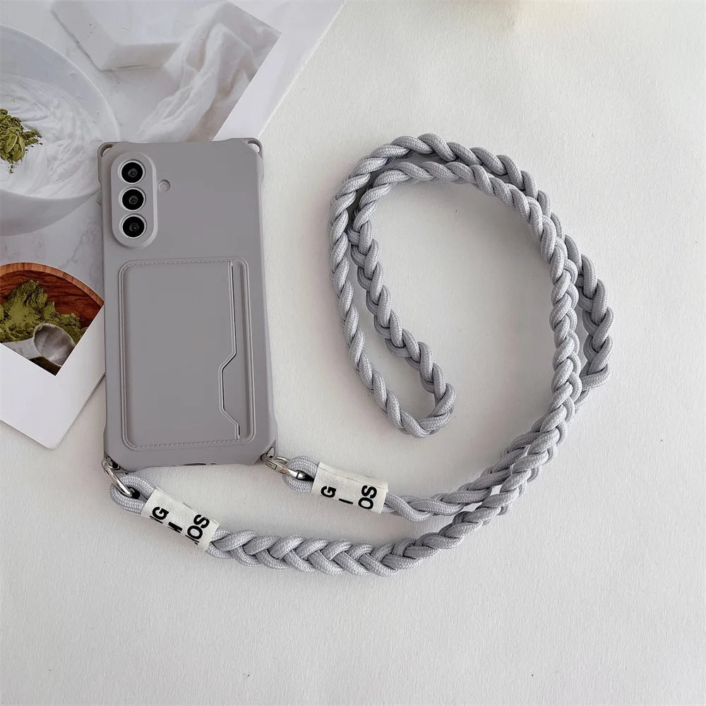Braided Crossbody Lanyard for Samsung Galaxy