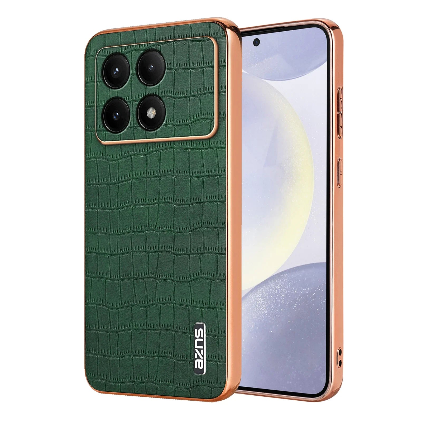 Étui en cuir gaufré crocodile pour Xiaomi