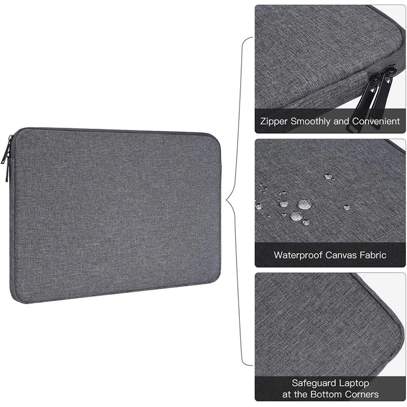 Waterproof laptop sleeve for 11-15.6 inch laptops