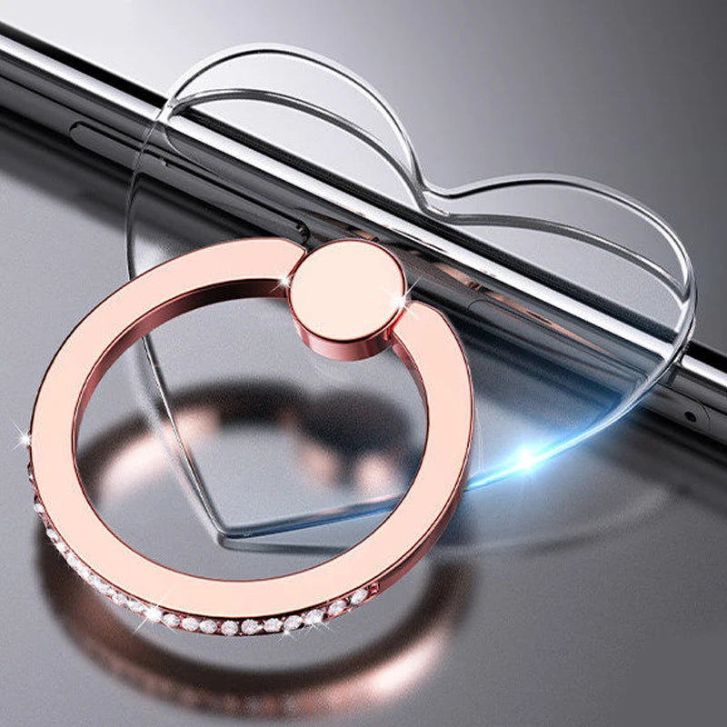 Transparenter 360° Handy-Ringhalterständer