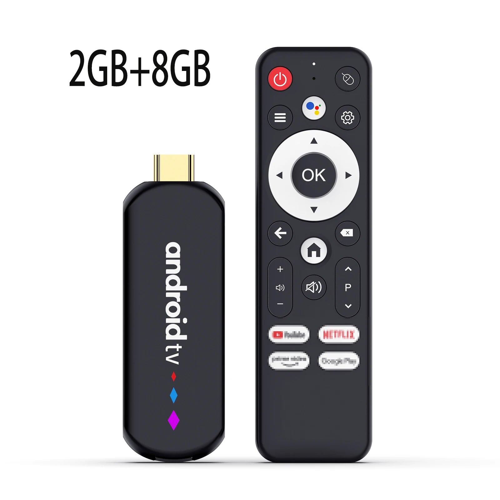 4K Android TV Stick mit Sprachsteuerung und WiFi