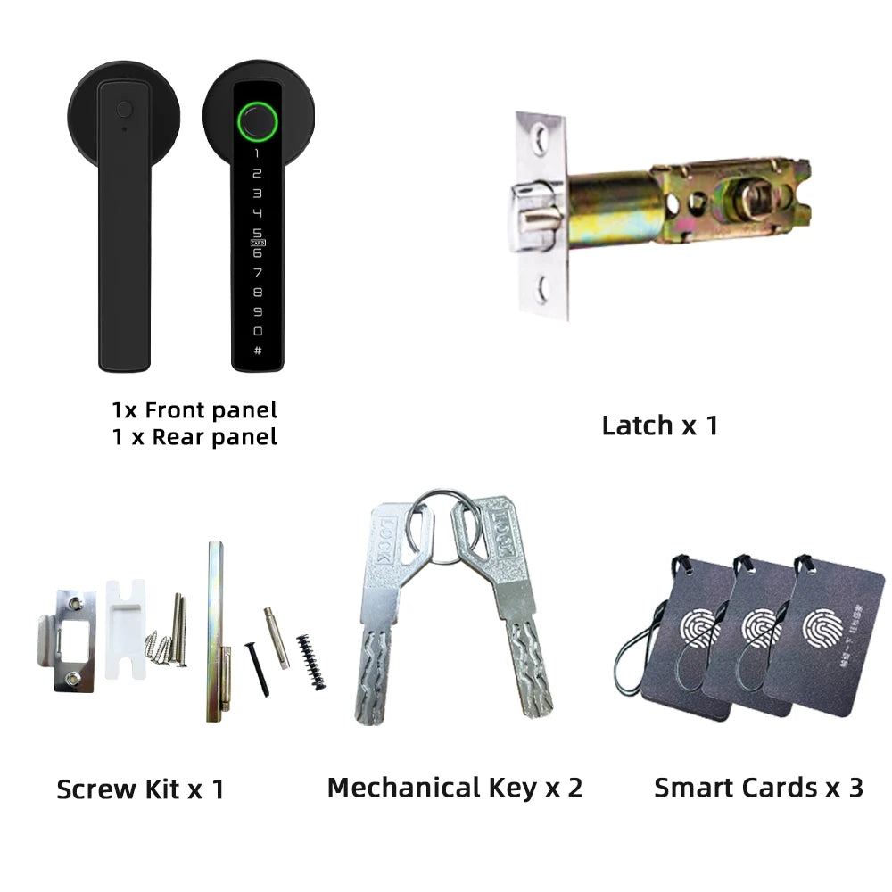 Smart Fingerprint Türschloss mit App & Code