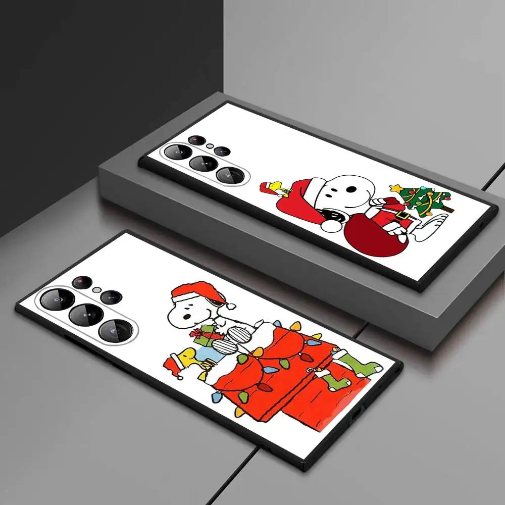 Cartoon Snoopy Weihnachts Handyhülle für Samsung S25
