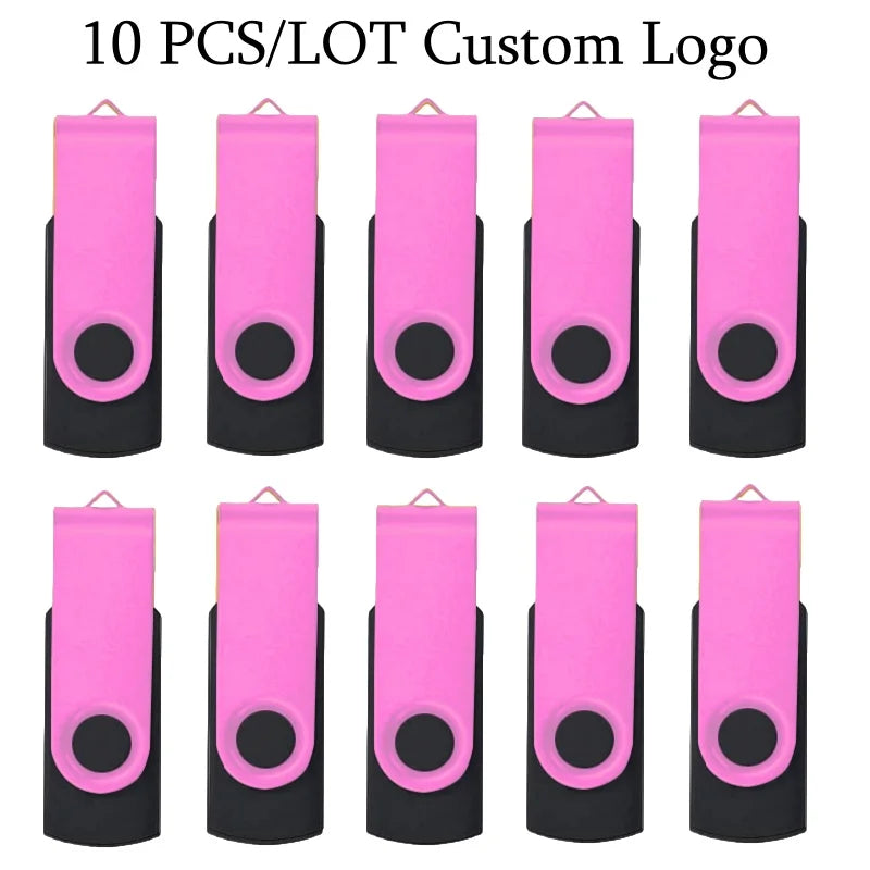 10 Stück USB 2.0 Stick 4–64GB mit Logo