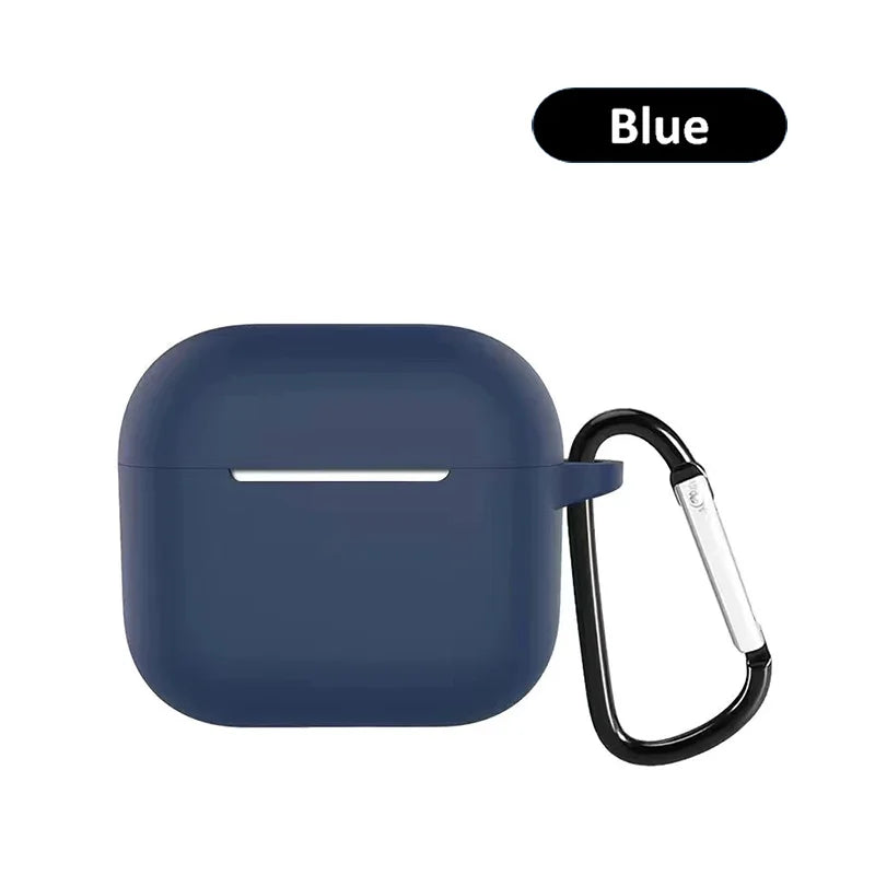 Silicone protective case with buckle for AirPods series