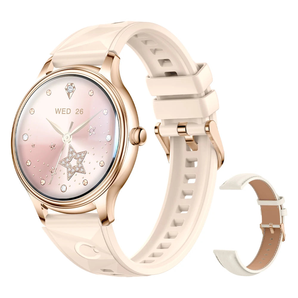 Ultra-thin 1.32" AMOLED Smartwatch for Women's Health