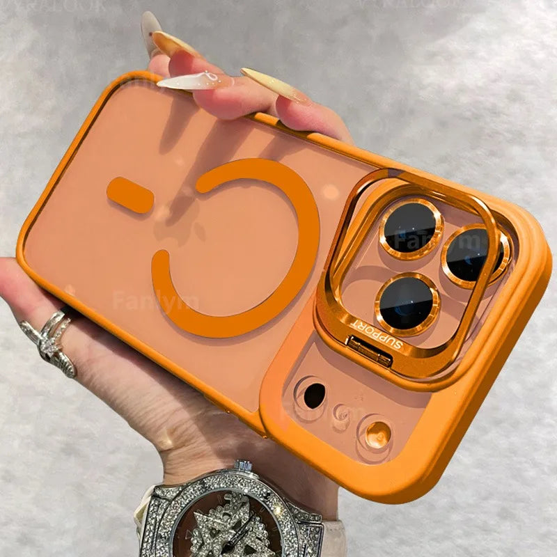 Magnetische Hülle für iPhone 17 mit Linsenschutz