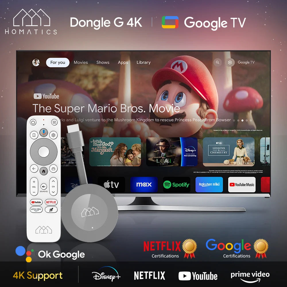 4K Google TV Stick mit Dolby Atmos und AV1 Support