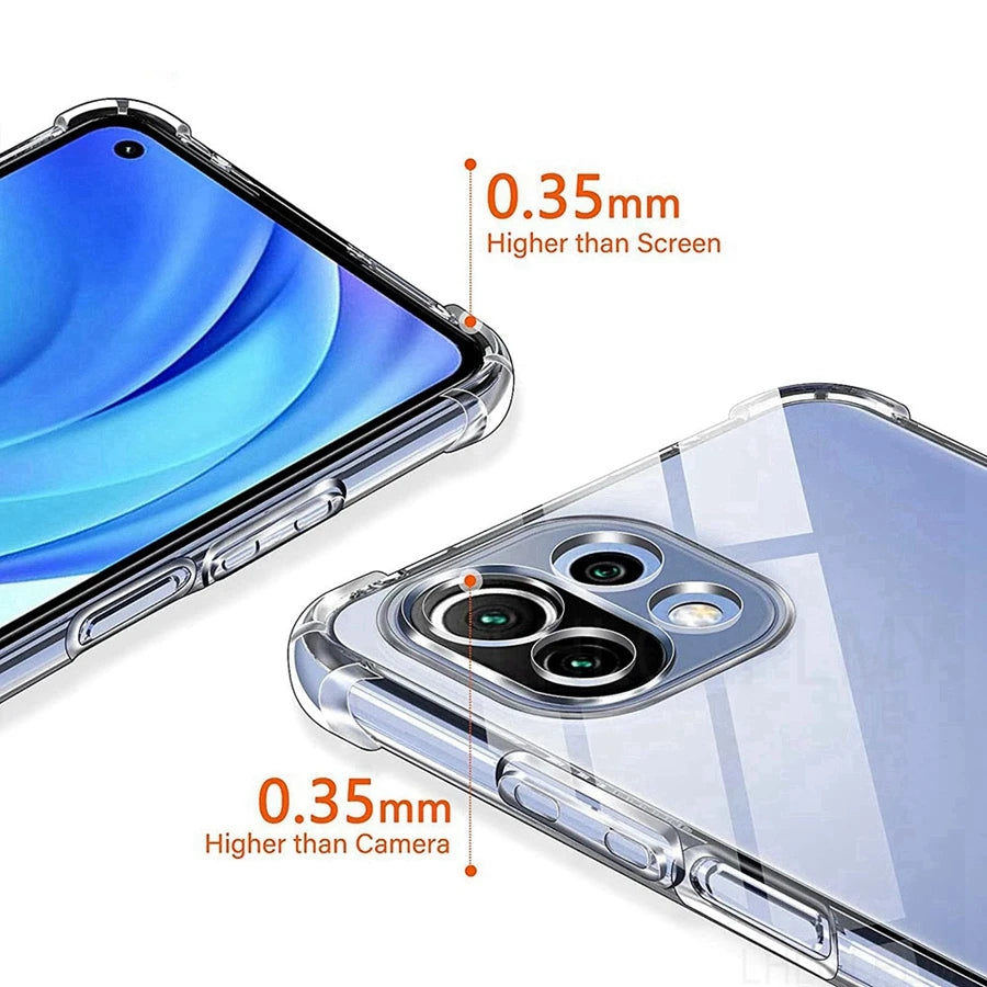 Shockproof silicone case for Xiaomi models