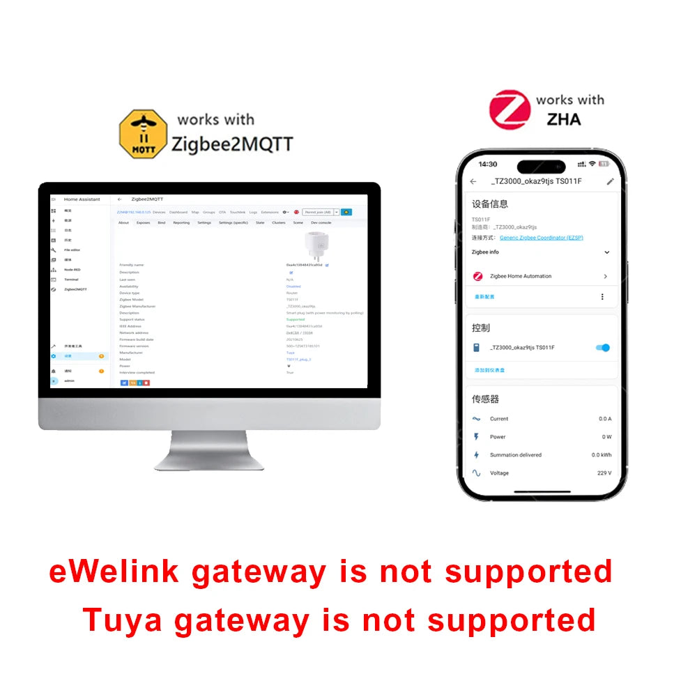 Smart Steckdose 16A/20A mit Energie-Monitor