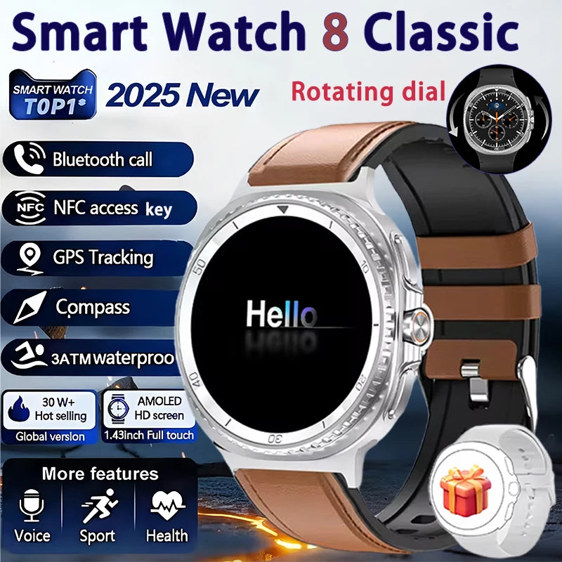 Elegant Watch 8 Smartwatch 1.43" AMOLED GPS NFC 2025