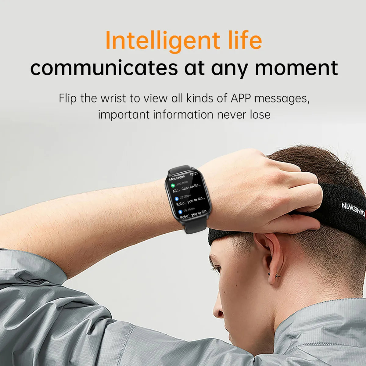 Moderne Smartwatch 2025 mit AI Anruf & Fitness Tracker