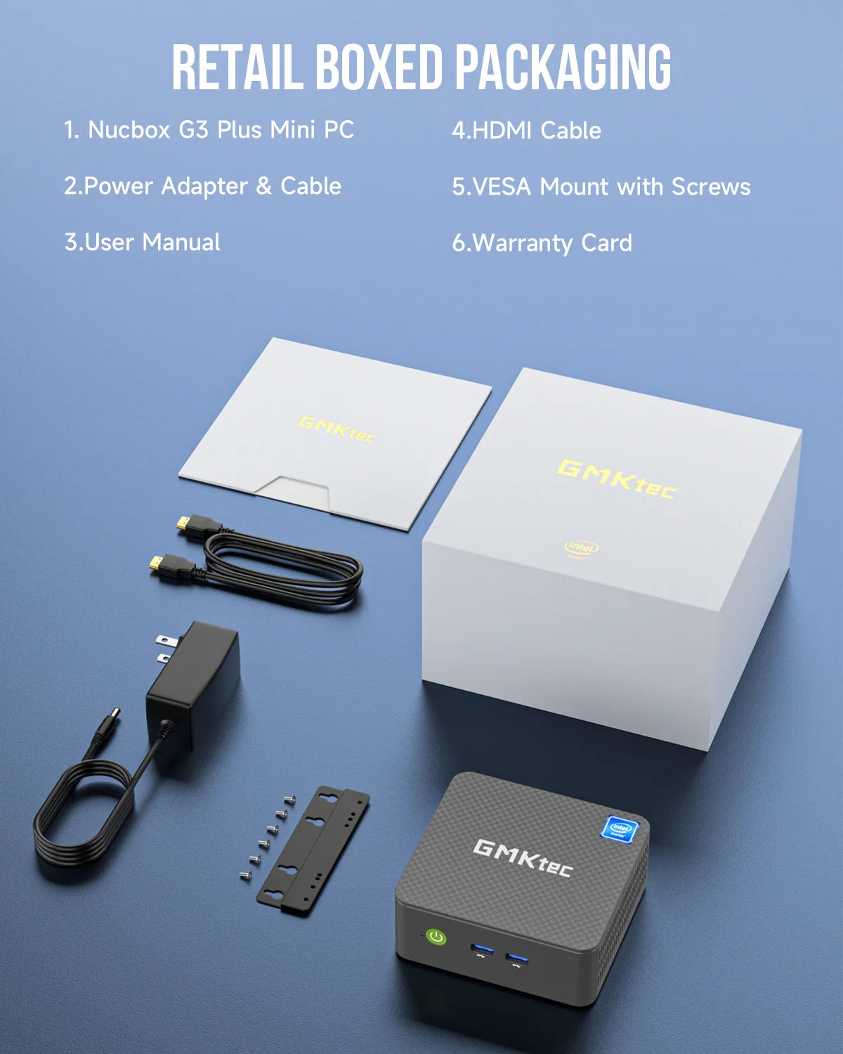 Kompakter Mini-PC mit DDR4, NVMe SSD & Windows 11 Pro