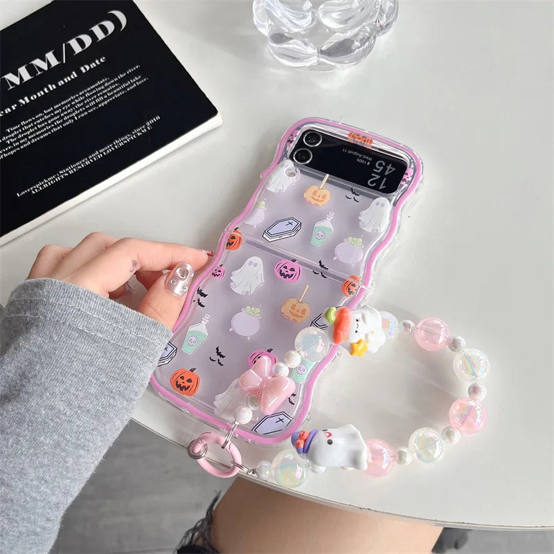 Halloween Ghost Phone Case for Galaxy Z Flip 7 6 5