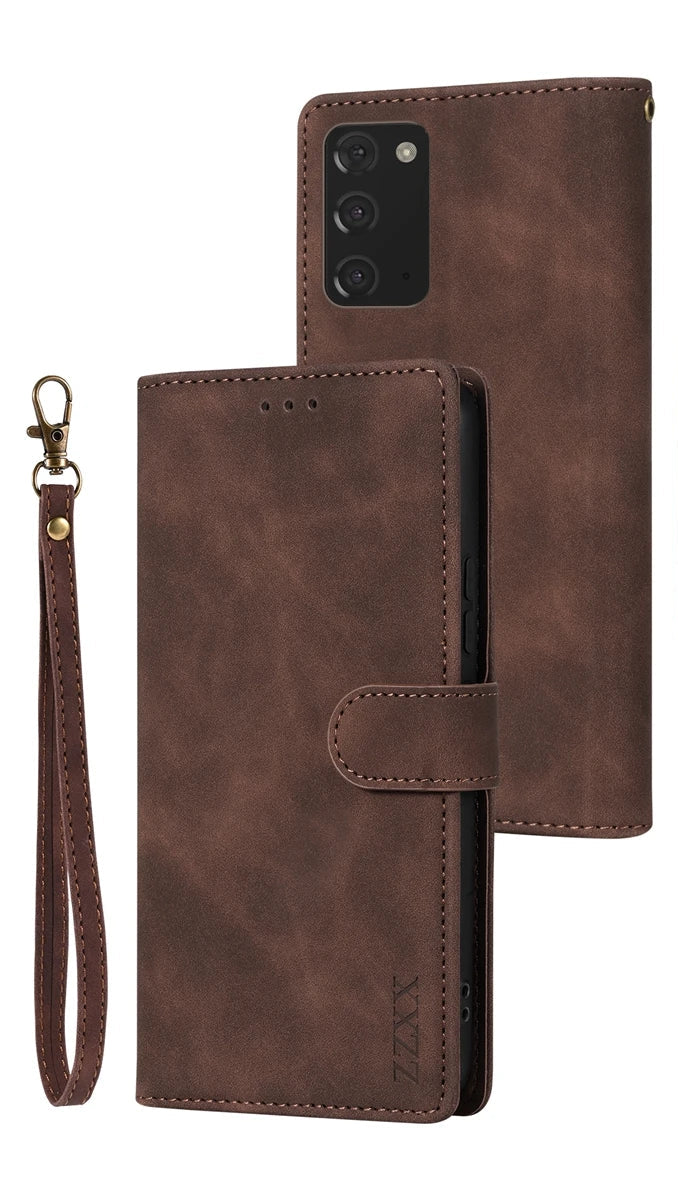 Étui en cuir magnétique pour Samsung