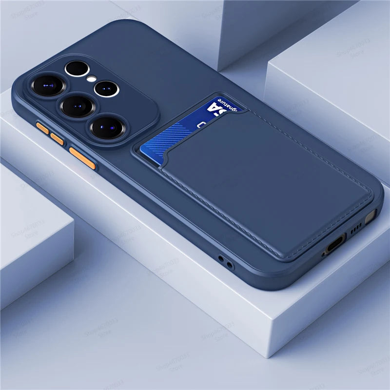 Silikonhülle mit Kartenfach Samsung