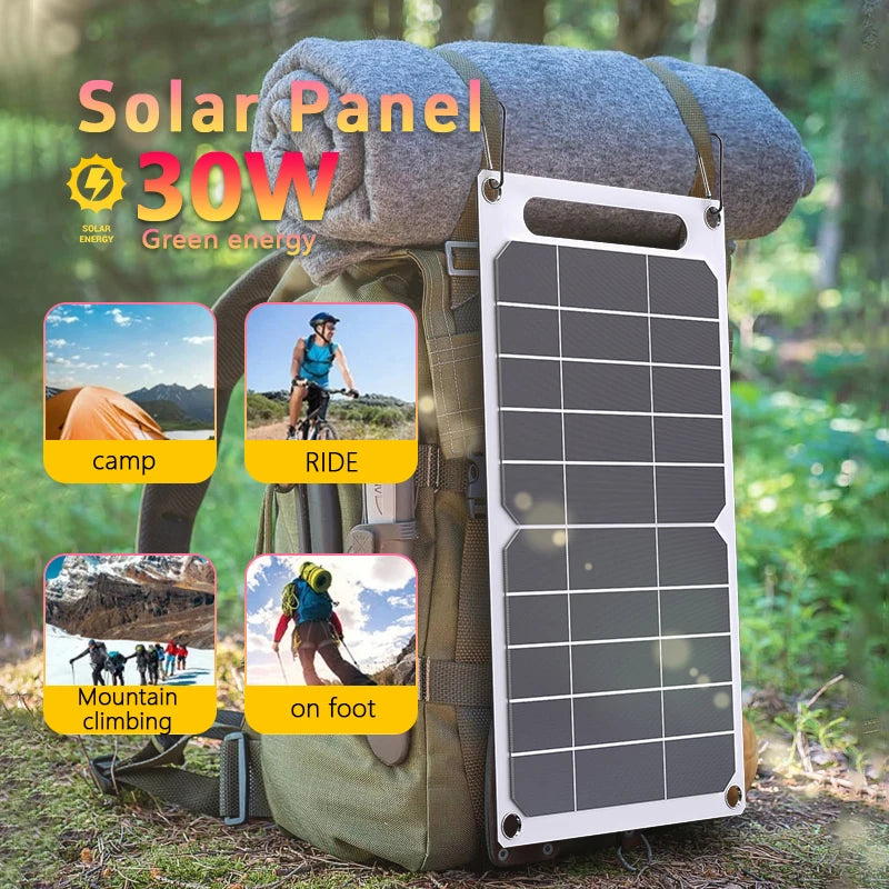 30W Solar-Powerbank wasserdicht für Reisen