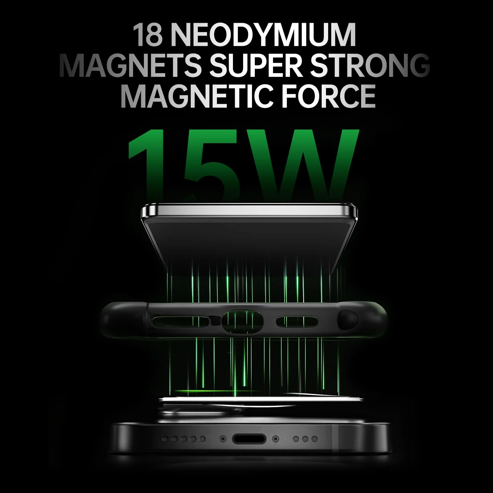 Powerbank PD20W kabellos mit Halter