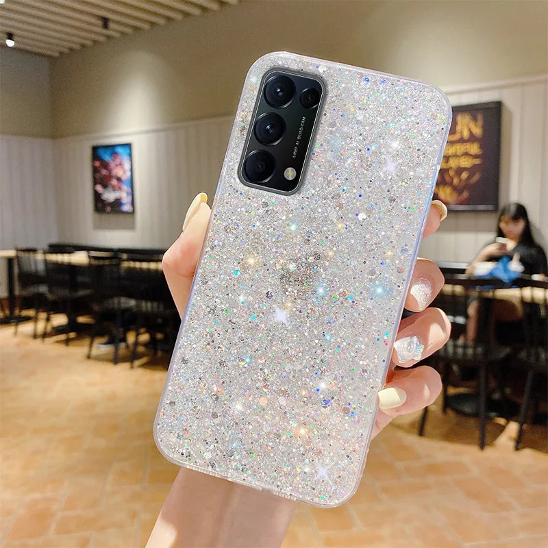 Glitzer TPU Hülle für Samsung Galaxy S25 Schutz