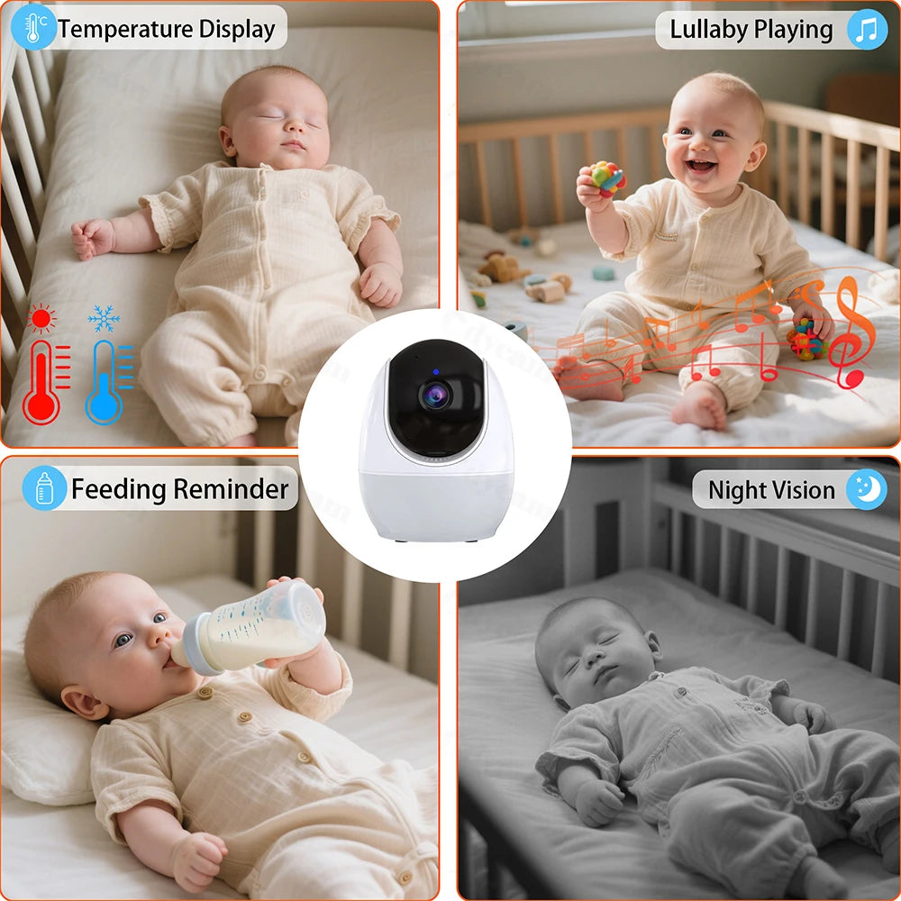 1080P HD WiFi Baby Monitor 4.3 inch with App