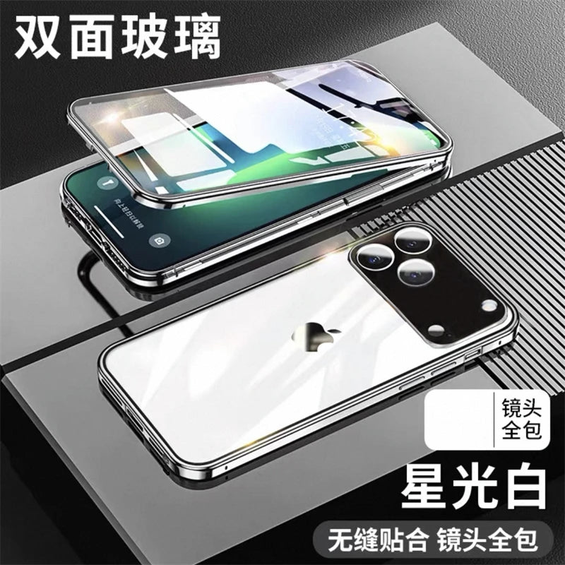 360° Magnet-Hülle aus Glas für iPhone 17 Pro Max